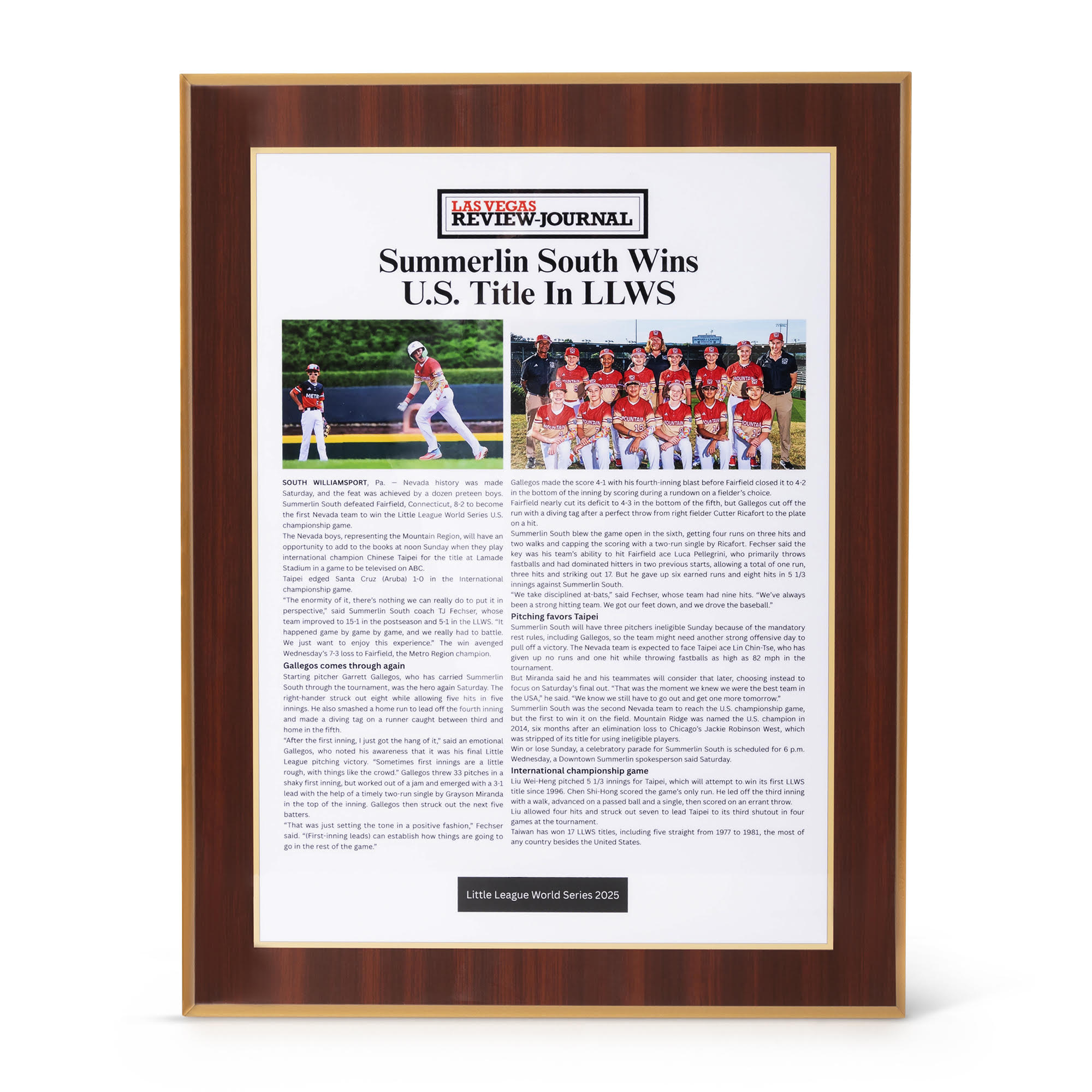 Custom Plaque (Made to Order), custom engraved plaque by RJCplaques, shown mounted on a wall